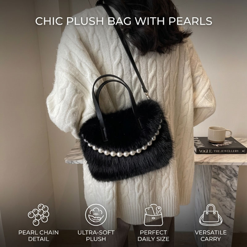 Luxury Bags Cute - Роскошная мини-сумка-кроссбоди из искусственного меха с